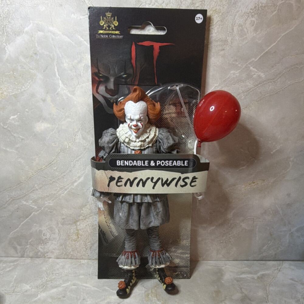 The Noble Collection IT Bendyfigs Pennywise Bendable Figure Unopened Box